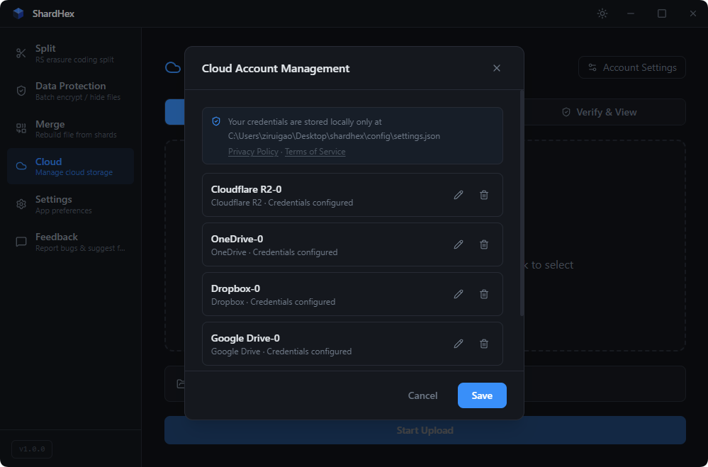 ShardHex — Accounts